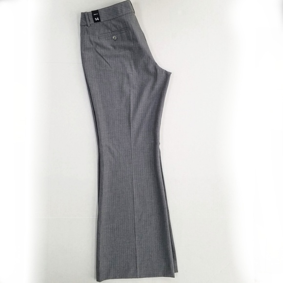The Limited Gray & Pink Pinstripe Drew Fit Slim Bootcut Pant - Picture 6 of 7